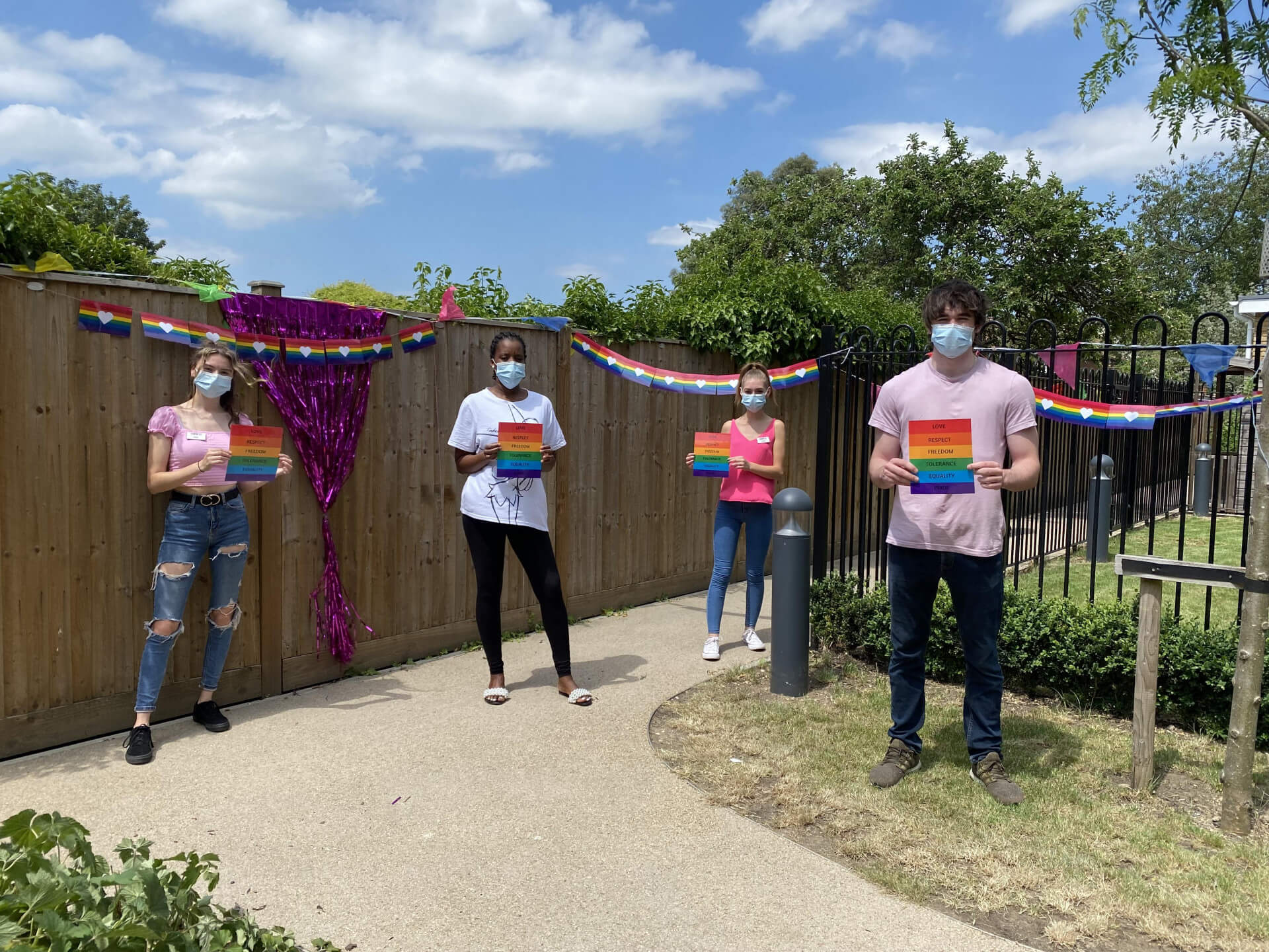 Windsor care home flies the rainbow flag for Pride Month